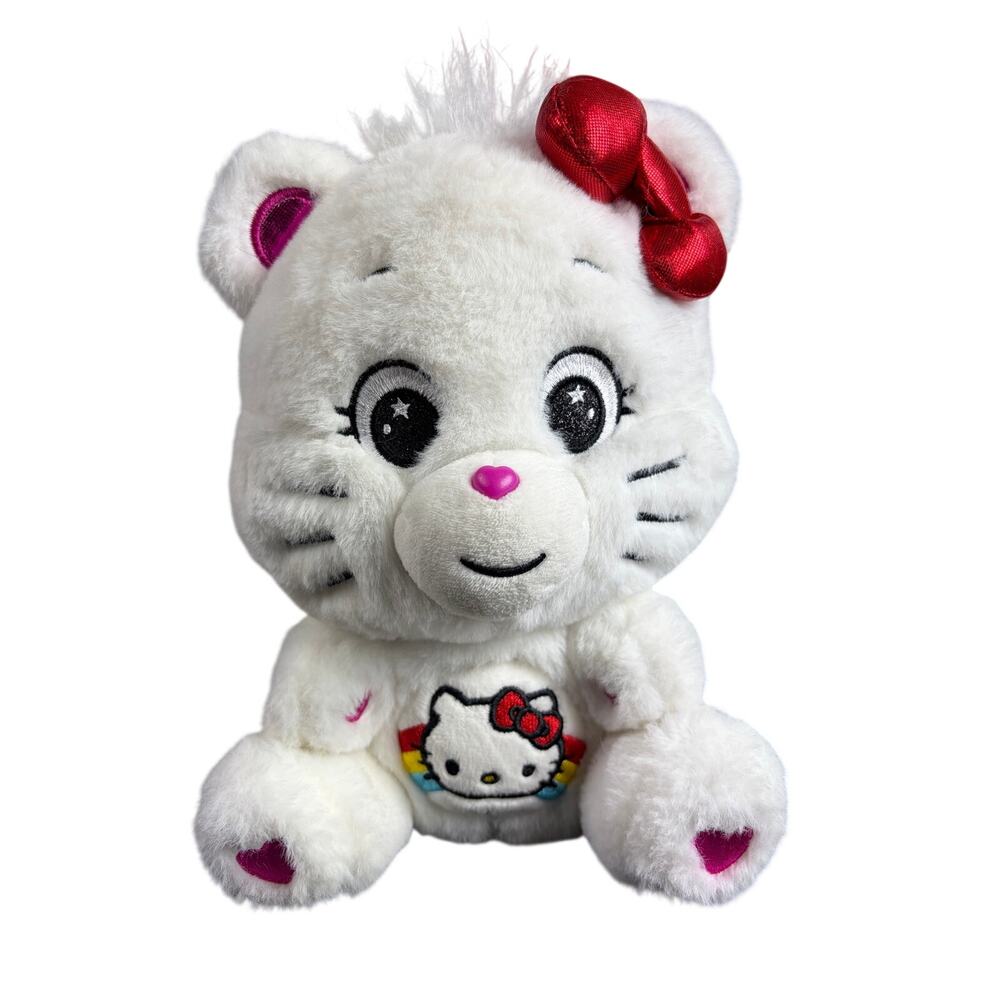 Sanrio x Care Bears Hello Kitty Loves Cheer Bear 10-inch Special Edition Plush